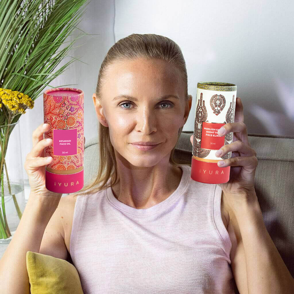 Day & Night Face Oil Duo - Best Ayurvedic Skin Oils for Morning and Evening Daily with Haldi, Manjishta, Natural Vitamin C, Vitamin E