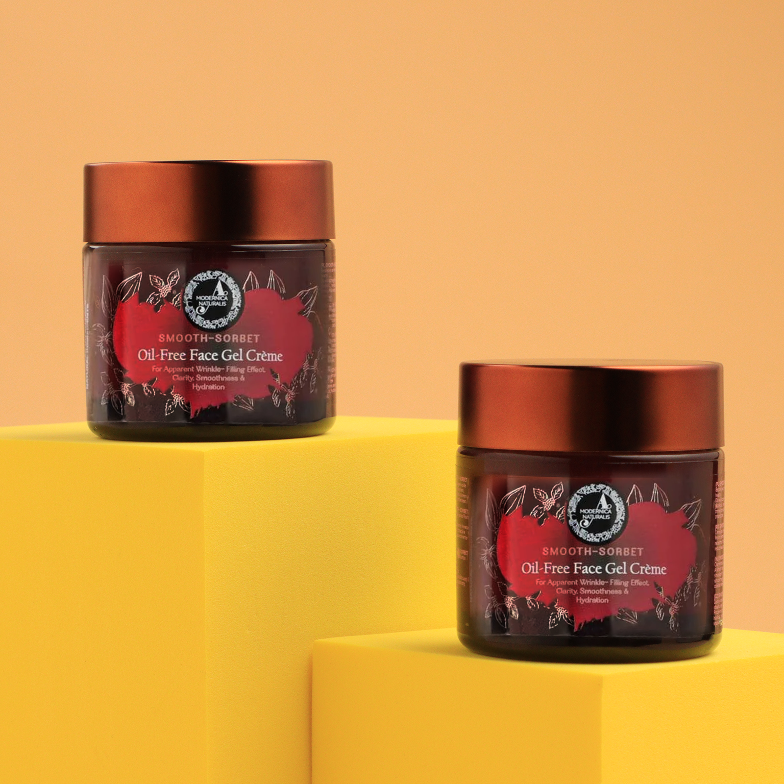 Smooth-Sorbet | Oil-Free Face Gel Crème | For Apparent Wrinkle-Filling Effect, Clarity, Smoothness & Hydration pack of 2