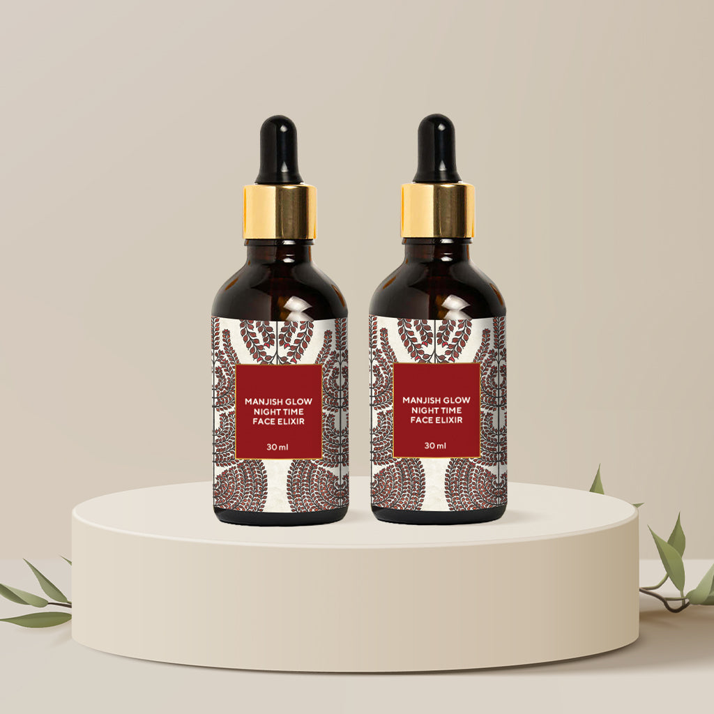 Manjish Glow Night Time Face Elixir - Pack of 2