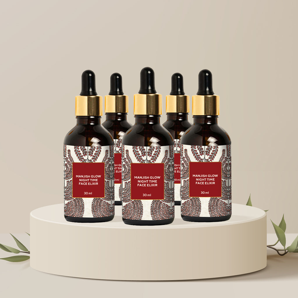 Manjish Glow Night Time Face Elixir - Pack of 5