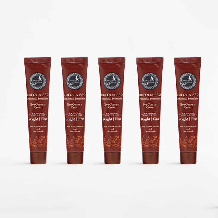 Rufolia Periorbital Eyemulsion - Brighten, Soothe and Firm Under-Eyes with Manjistha, Aloe Vera, Niacinamide and Hyaluronic Acid - Pack of 5