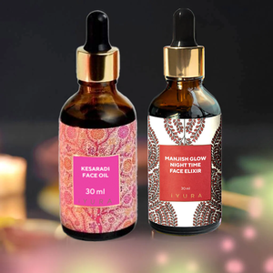 Day & Night Face Oil Duo - Best Moisturizer for Healthy Skin - Ayurvedic Natural Skincare Set