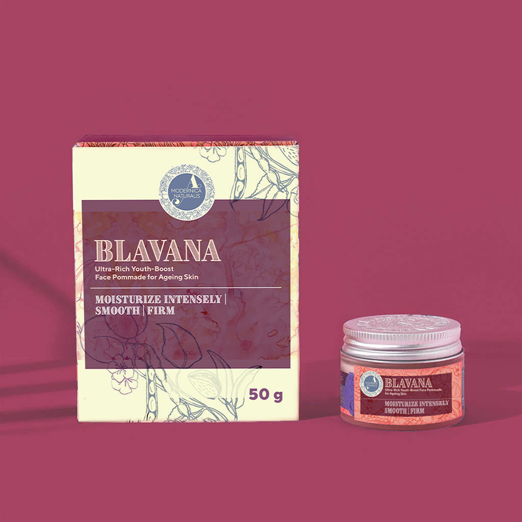 Blavana Anti-Aging Face Cream with Black Dal, Manjistha, Aloe Vera and Almond Oil