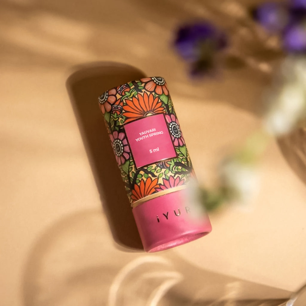 Mini Yauvari Amplified Youth Spring - An Ayurvedic Face Moisturising Oil with Black Gram - Rich, Colourless, Aromatic Youth Spring