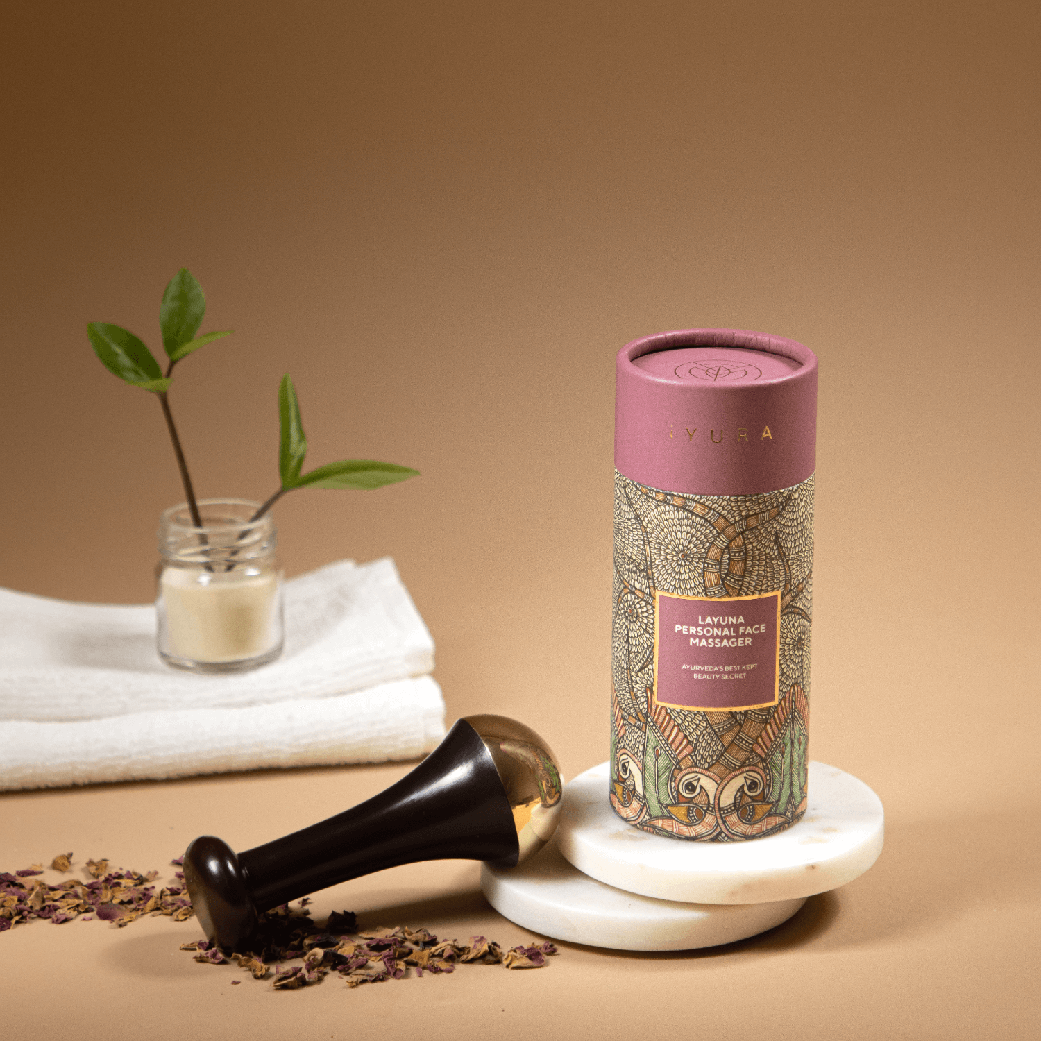 Yauvari Youth Spring Face Oil with Layuna Personal Face Massager