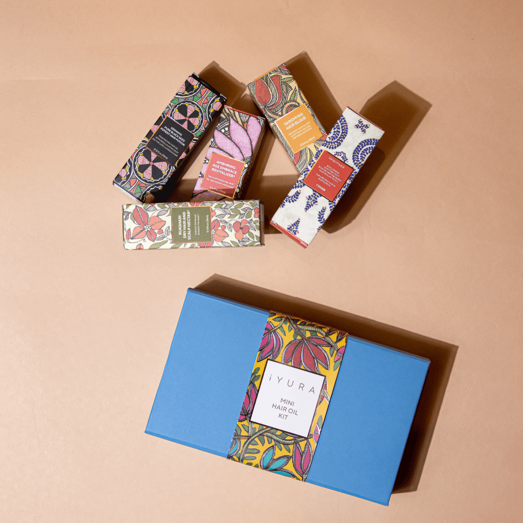 Mini Hair Oil Kit - 5 Ayurvedic Hair Oil Minis
