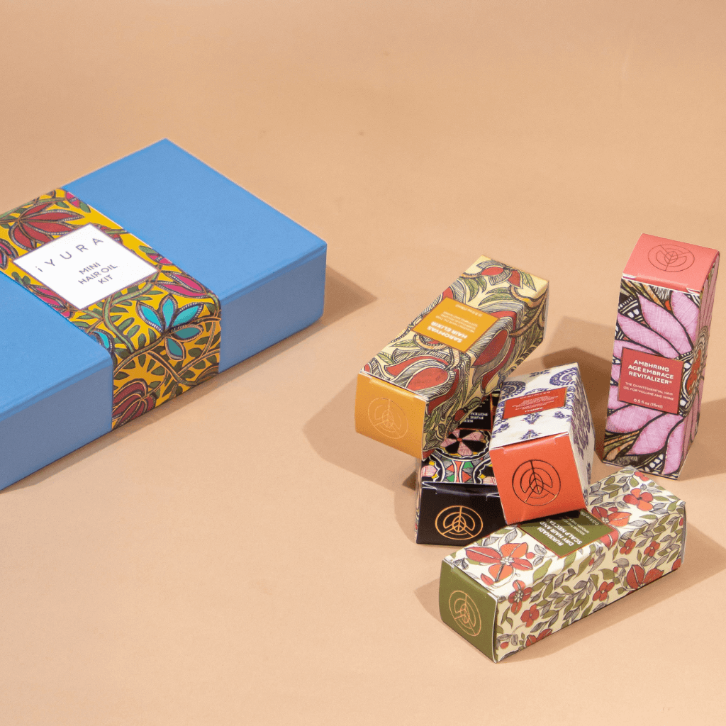 Mini Hair Oil Kit - 5 Ayurvedic Hair Oil Minis